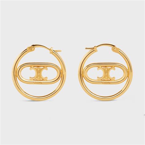 celine maillon triomphe earrings|celine triomphe dresses.